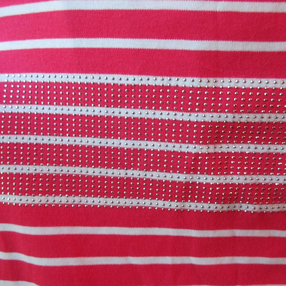 NWT Christopher & Banks Red/White SS Top XL - Picture 4 of 6